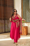 Women’s South Cotton Kurti with Pant & Chanderi Silk Dupatta