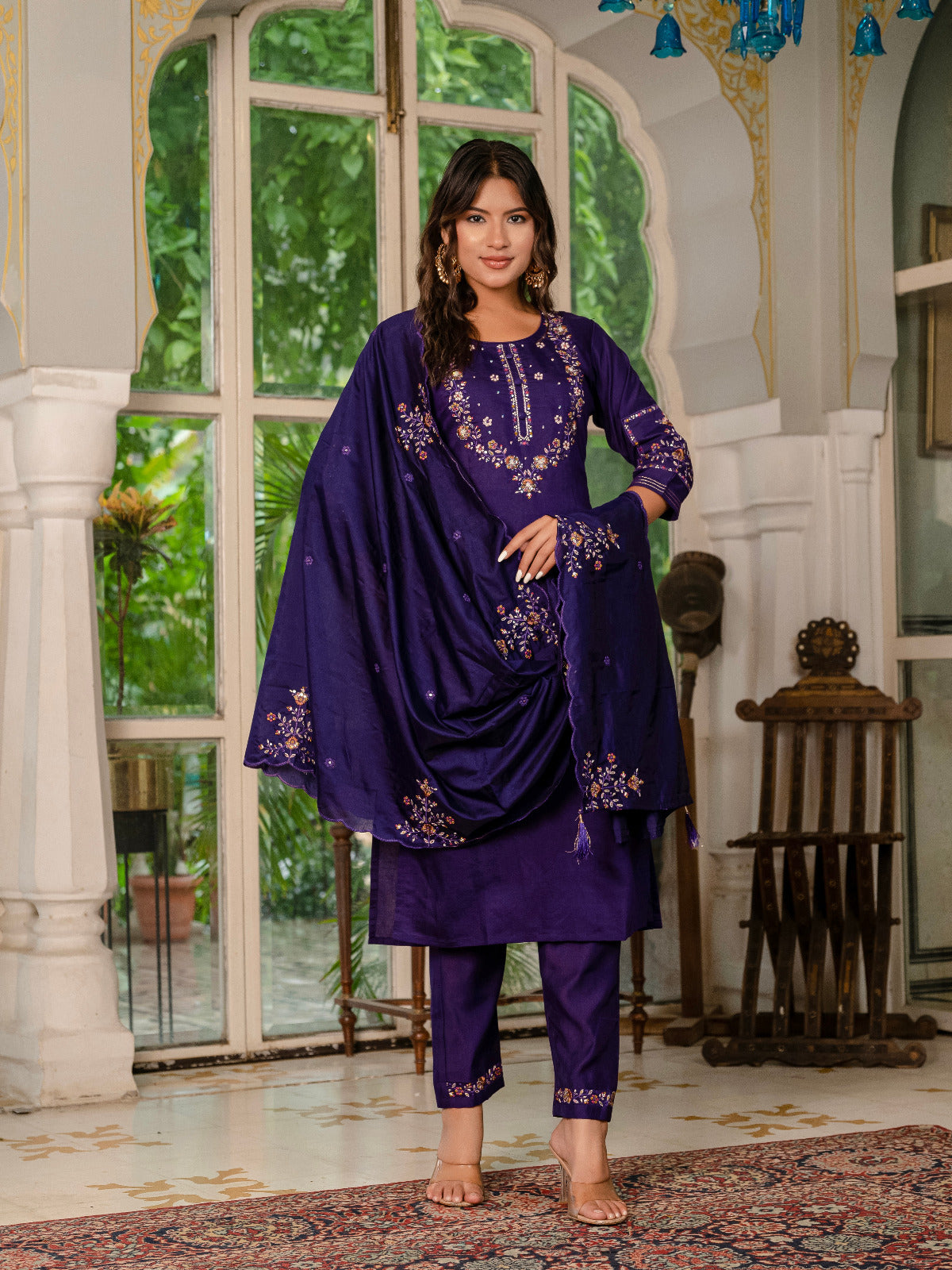 Elegant Straight Kurti Pant Dupatta