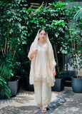 Sequence Embroidery Top with Palazzo & Dupatta Set