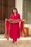 Women’s South Cotton Kurti with Pant & Chanderi Silk Dupatta