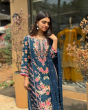 Designer Digital Print with Handwork Suit