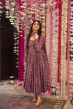 Women’s Foil Print Rayon Kurta Set with Chinnon Dupatta
