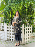 Embroidery on Star Fox Georgette Top with Palazzo & Dupatta