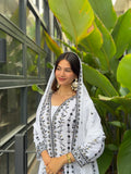 Embroidery Top with Heavy Georgette Palazzo & Dupatta