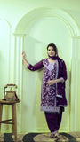 Sequence Embroidery Top with Farsi Palazzo & Dupatta