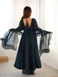 Heavy Designer Party Wear Look Heavy Embroidery Work Gown