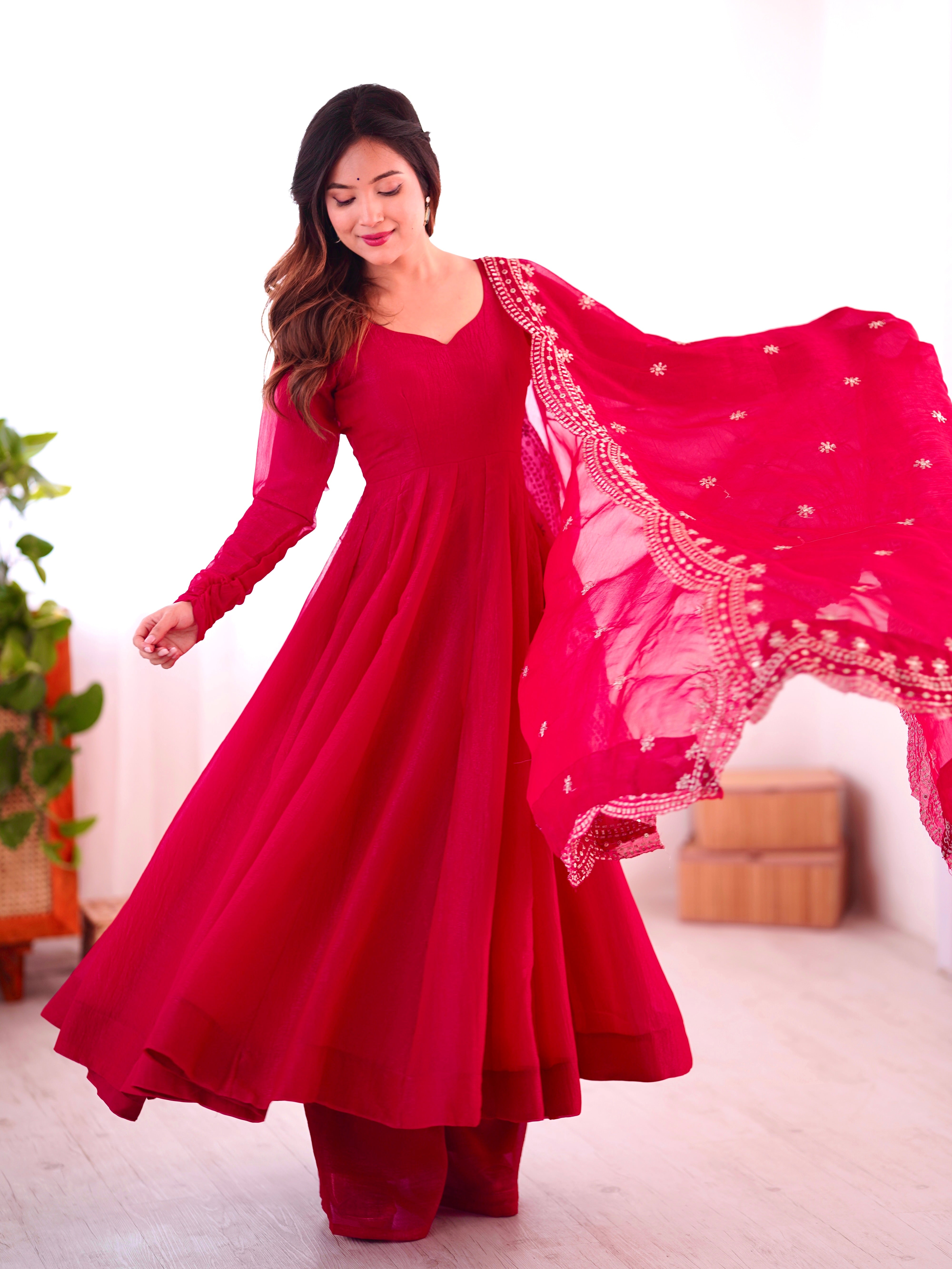 Heavy Designer Party Wear Look Heavy Embroidery Work Gown