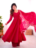 Heavy Designer Party Wear Look Heavy Embroidery Work Gown