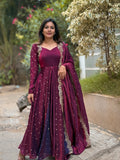 Heavy Designer Party Wear Gown, Bottom & Dupatta Set