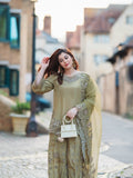 Sharara Luxe Edition French Crepe Silk Suit with Embroidery Tissue Dupatta Ready to Wear