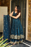 Crunchy Silk With Embroidery Salwar Suit