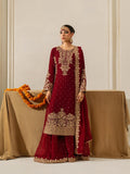 Women's Georgette Heavy Embroidered Round Neck Long Sleeve Calf Length Long Green Kurta With Palazzo And Dupatta