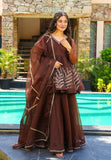 Gown, Bottom & Dupatta Set