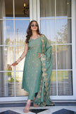 Elegant Embroidered Viscose Zari Chanderi Kurta Set with Dupatta