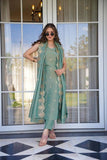 Elegant Embroidered Viscose Zari Chanderi Kurta Set with Dupatta