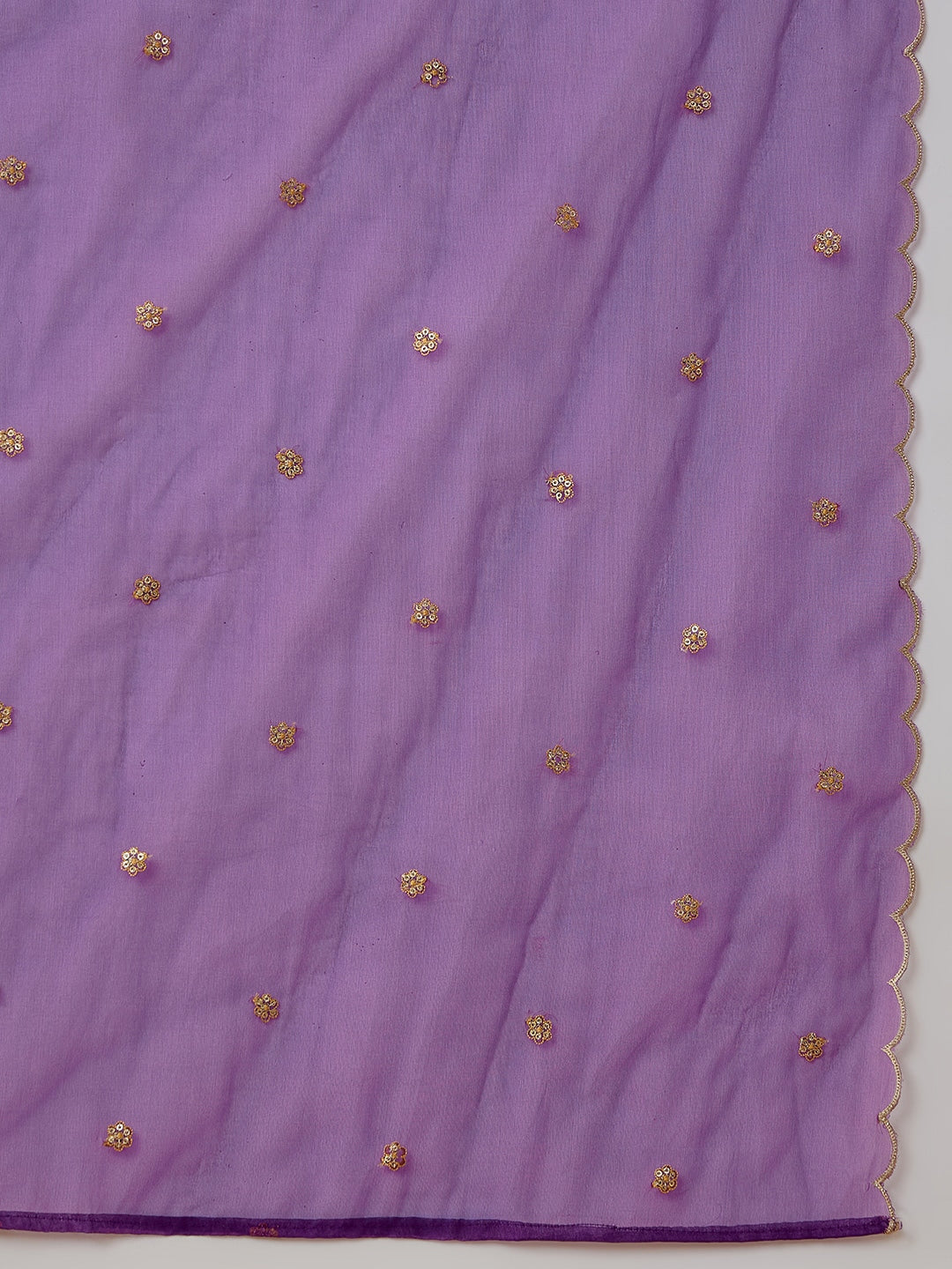 Embroidered Vichitra Silk Kurta Set with Palazzo & Net Dupatta