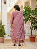 Designer Sequence Embroidery Top with Palazzo & Dupatta