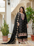 Designer Sequence Embroidery Top with Palazzo & Dupatta