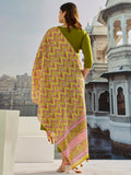 Elegant Muslin Cotton Kurti, Pant & Dupatta Set
