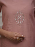 Premium PV Chanderi Embroidered Kurta Set with Jacquard Dupatta