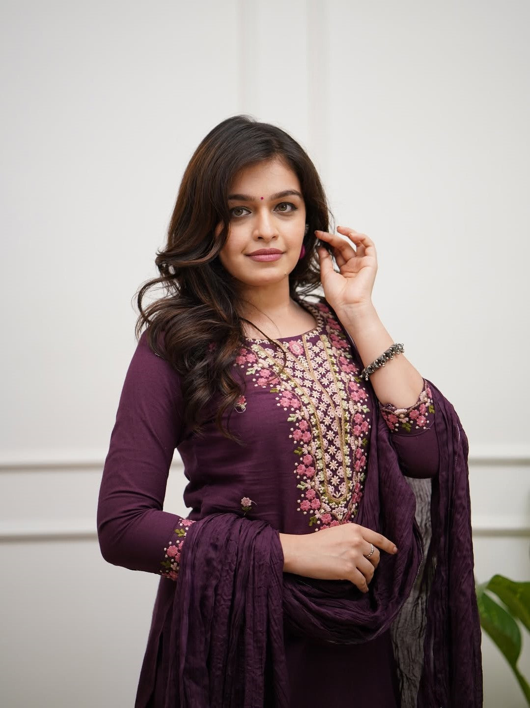 Women’s Embroidered Kurta Set with Dupatta