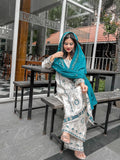 Sequence Embroidery Top with Palazzo & Dupatta
