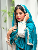 Sequence Embroidery Top with Palazzo & Dupatta