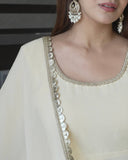 Anarkali Style Heavy Fox Georgette Gown with Pant & Dupatta