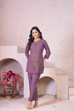 Designer Embroidered Rayon Co-Ords Set – Stylish Top & Pant