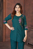 Embroidered Heavy Rayon Co-Ords Set (Top & Pant)
