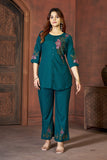 Embroidered Heavy Rayon Co-Ords Set (Top & Pant)