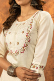Elegant Embroidered Kurti Pant Dupatta Set