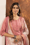 Elegant Embroidered Kurti Pant Dupatta Set