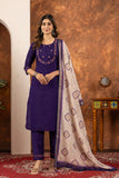 Elegant Embroidered Kurti Pant Dupatta Set