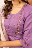 Elegant Straight Kurti Pant Dupatta Set