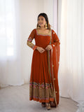 Luxury Sequin Embroidered Anarkali with Dupatta