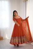 Luxury Sequin Embroidered Anarkali with Dupatta