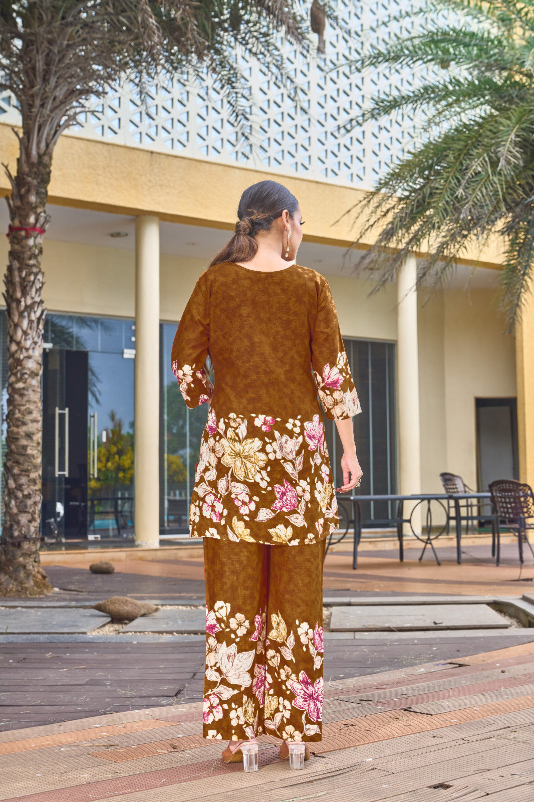 Designer Festive Cotton Co-ord Set with Handwork Detailing – Premium Quality