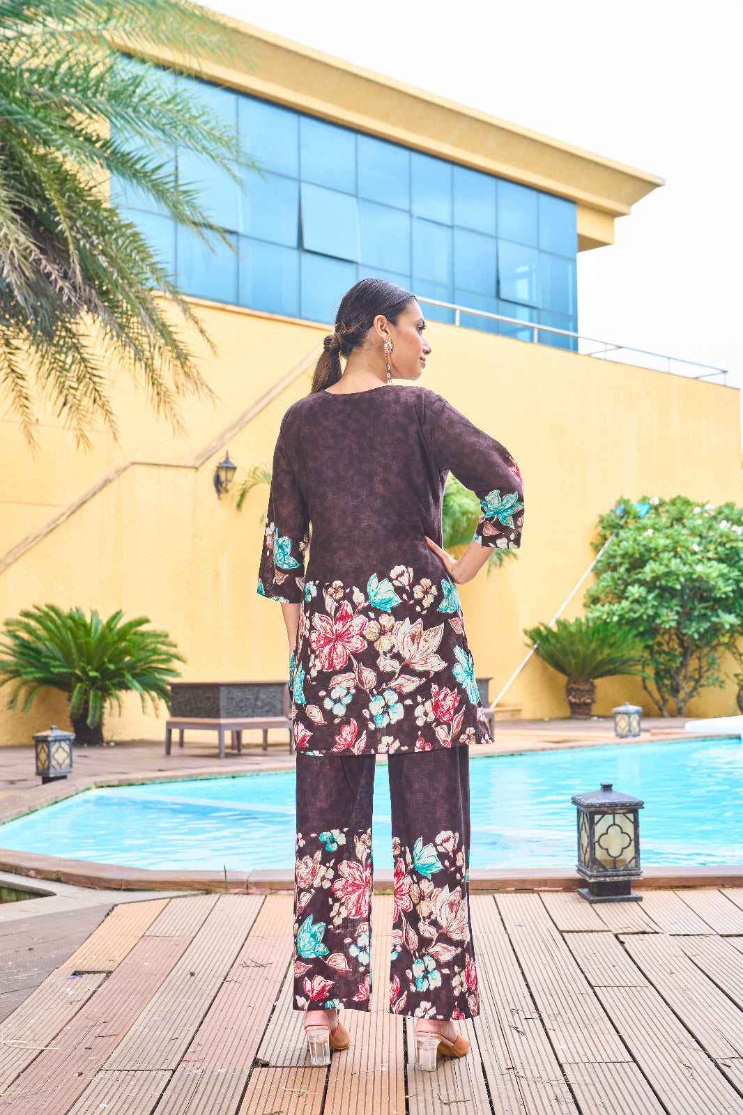 Designer Festive Cotton Co-ord Set with Handwork Detailing – Premium Quality