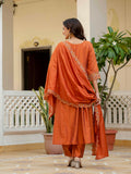 Elegant Embroidered Anarkali Kurti with Pant & Dupatta (Stitched – 3 Piece Set)