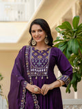 Elegant Embroidered Anarkali Kurti with Pant & Dupatta (Stitched – 3 Piece Set)