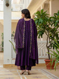 Elegant Embroidered Anarkali Kurti with Pant & Dupatta (Stitched – 3 Piece Set)