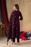 Elegant Viscose Kurti Set with Embroidered Pant and Chanderi Silk Dupatta