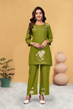 Heavy Viscose Rayon Embroidered Co-Ord Set