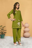 Heavy Viscose Rayon Embroidered Co-Ord Set