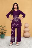 Premium Embroidered Viscose Rayon Co-Ord Set
