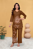 Premium Embroidered Viscose Rayon Co-Ord Set