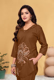 Premium Embroidered Viscose Rayon Co-Ord Set