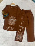 Premium Embroidered Viscose Rayon Co-Ord Set