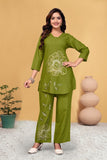 Premium Embroidered Viscose Rayon Co-Ord Set